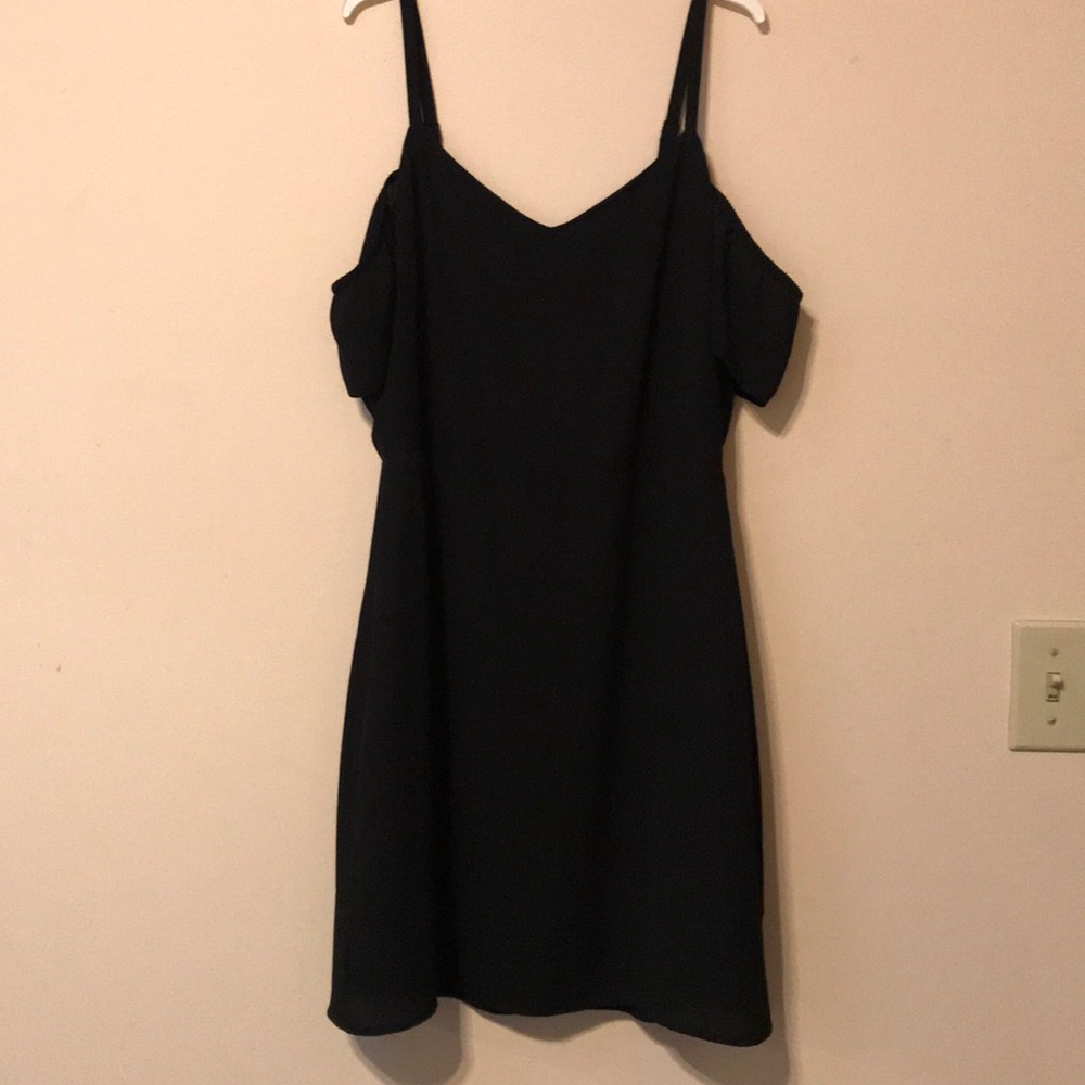 Express black off the shoulder dress
